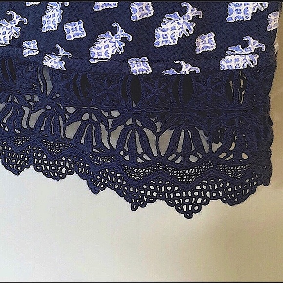 🆕🔥AMERICAN EAGLE SUPER CUTE TANK CRISS CROSS BACK&GORGEOUS EYELET CROCHET 🧶 - Picture 3 of 8